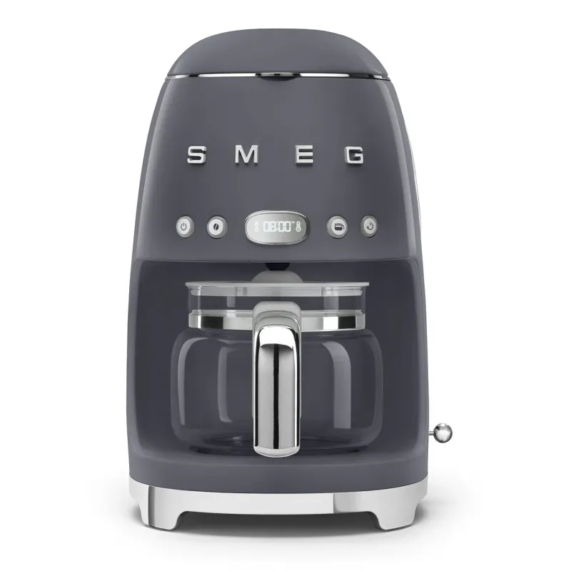 Smeg Drip-Filter Coffee Machine Retro-style Slate Gray Glossy