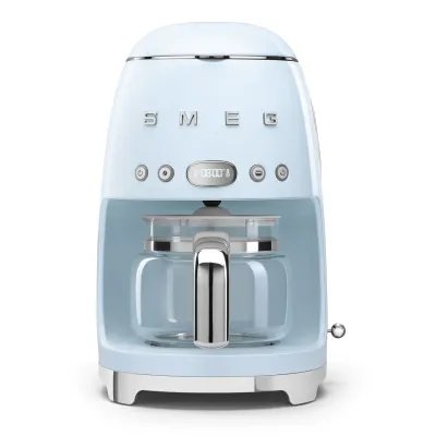 Smeg Drip-Filter Coffee Machine Retro-style Pastel Blue Glossy