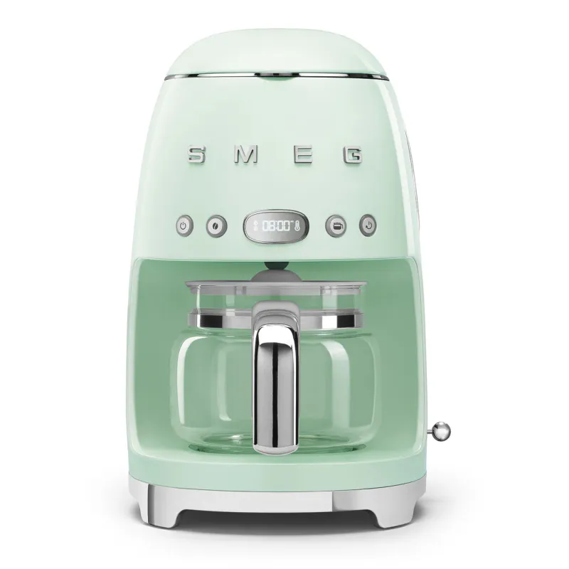 Smeg Drip-Filter Coffee Machine Retro-style Pastel Green Glossy