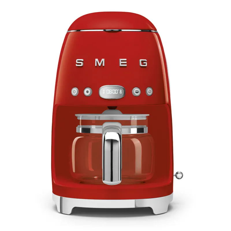 Smeg Drip-Filter Coffee Machine Retro-style Red Glossy