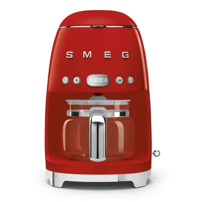 Smeg Drip-Filter Coffee Machine Retro-style Red Glossy