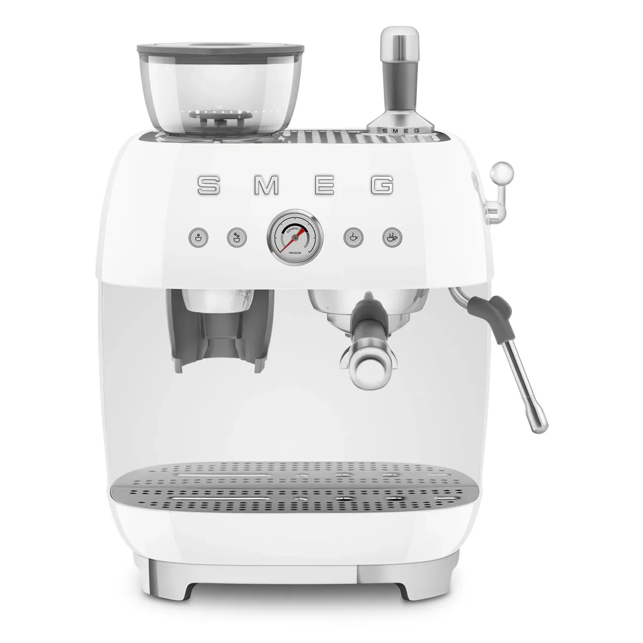Smeg Espresso Coffee Machine Retro-style White Glossy