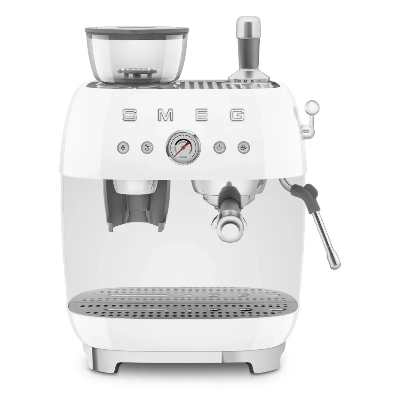 Smeg Espresso Coffee Machine Retro-style White Glossy