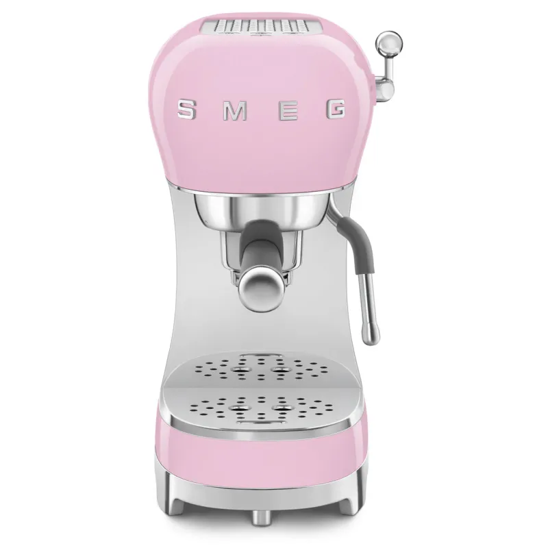 Smeg Espresso Coffee Machine Retro-style Pink Glossy