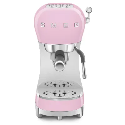 Smeg Espresso Coffee Machine Retro-style Pink Glossy