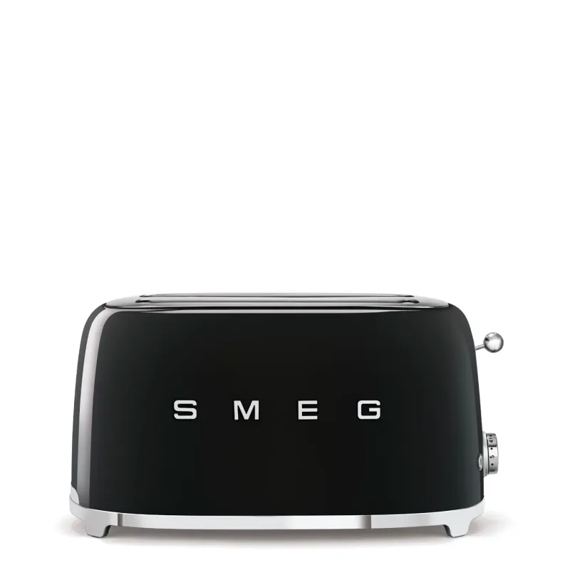 Smeg Toaster Retro-style Black Glossy