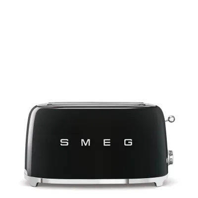Smeg Toaster Retro-style Black Glossy