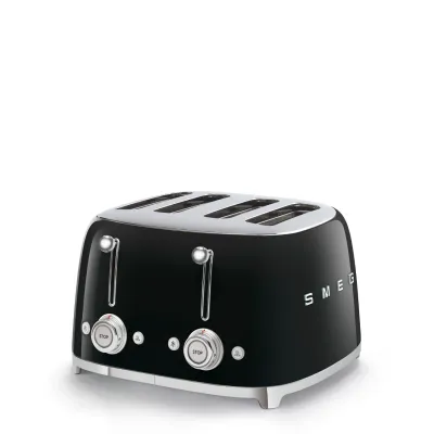 Smeg Toaster Retro-style Black Glossy