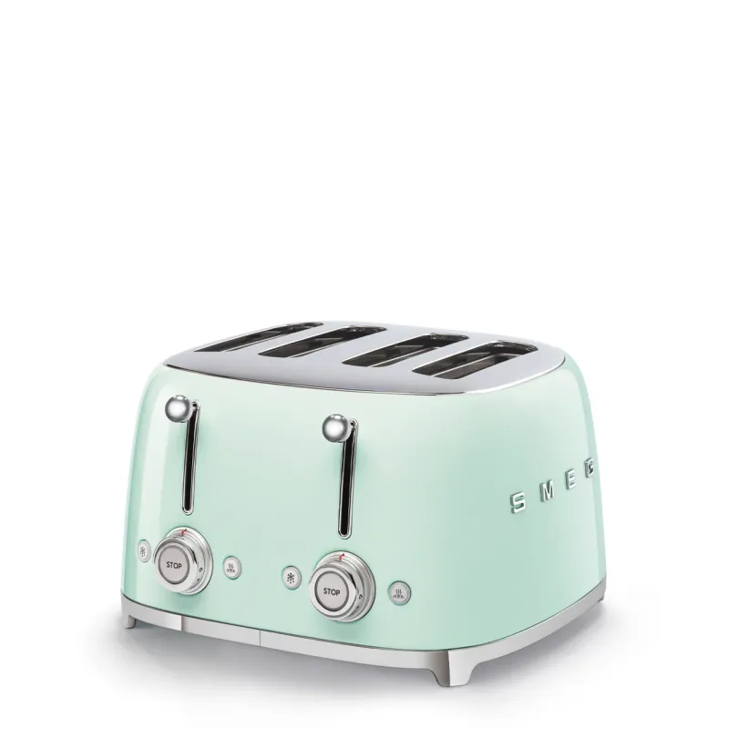 Smeg Toaster Retro-style Pastel Green Glossy