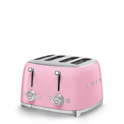 Smeg Toaster Retro-style Pink Glossy