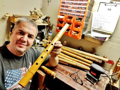 Handmade Student Shakuhachi – Japanese Bamboo Meditation Flute in D Handmade Student Shakuhachi – Japanese Bamboo Meditation Flute in D