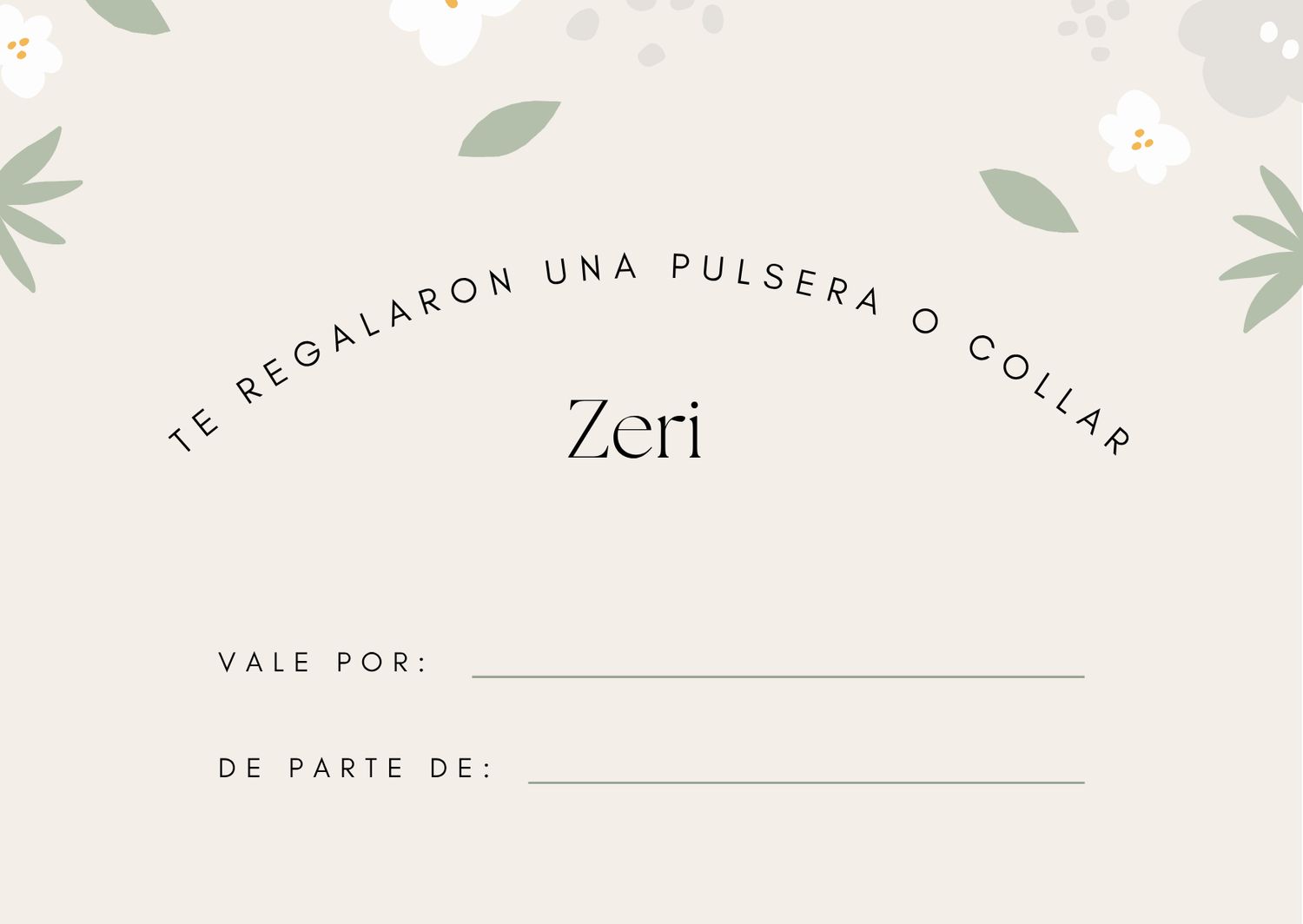 Tarjeta regalo