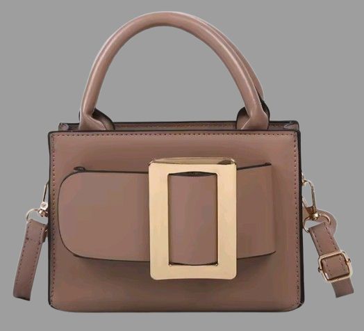 FauxGlam Buckle Handbag