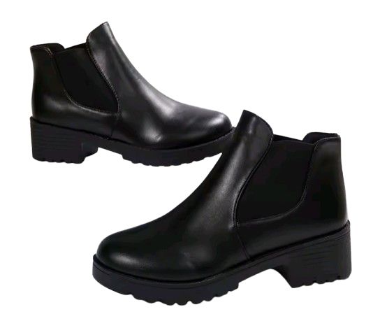 Classic Black Chelsea Ankle Boots
