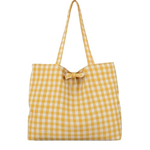 Everyday Checkered Tote Bag