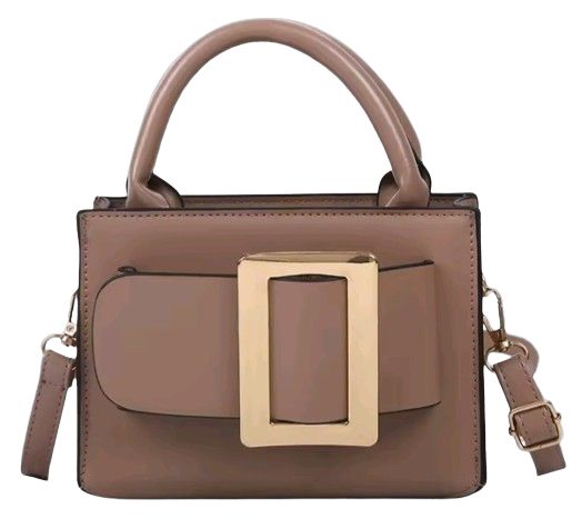 FauxGlam Buckle Handbag