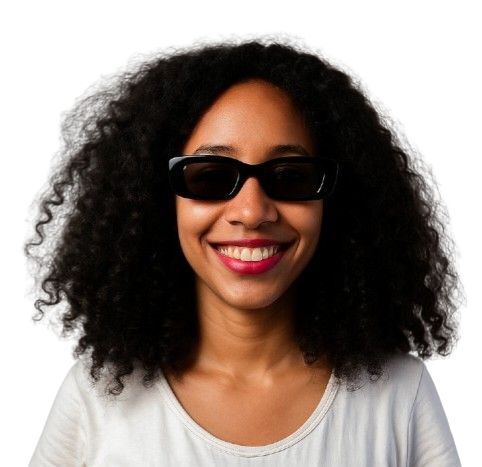 Rectangular Retro Sunglasses in Black or Grey