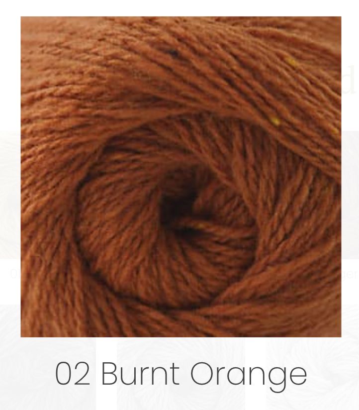Aegean Tweed, Color Name: 02  Burnt Orange