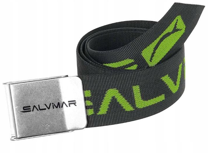 Pas balastowy nurkowy Salvimar VERDE FLUO 0,3 kg czarny z zielonym napisem
