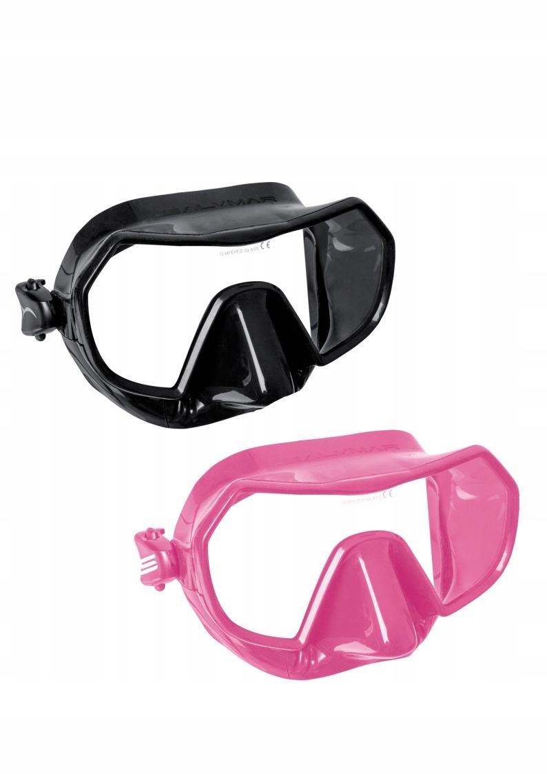 Maska do nurkowania, freedivingu, okulary Salvimar ENDLESS różowa