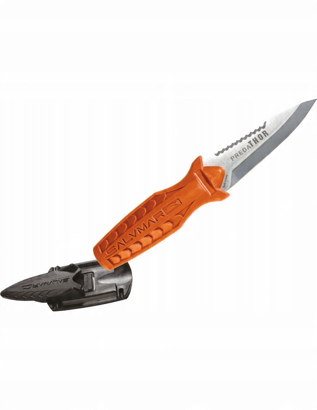 Nóż nurkowy Salvimar Predathor pomarańczowy 16 cm