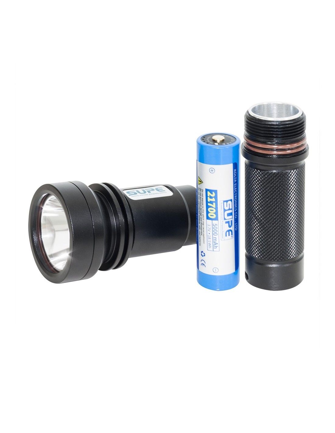 Latarka Scubalamp RD90v2 2000 lumenów 3h świecenia czarna
