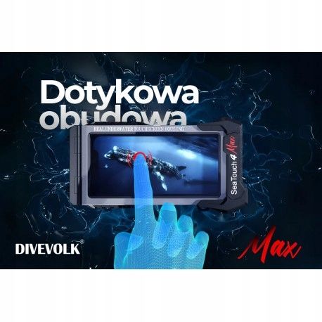 Etui wodoodporne DIVEVOLK PLUS do Apple SeaTouch 4 Max czarny