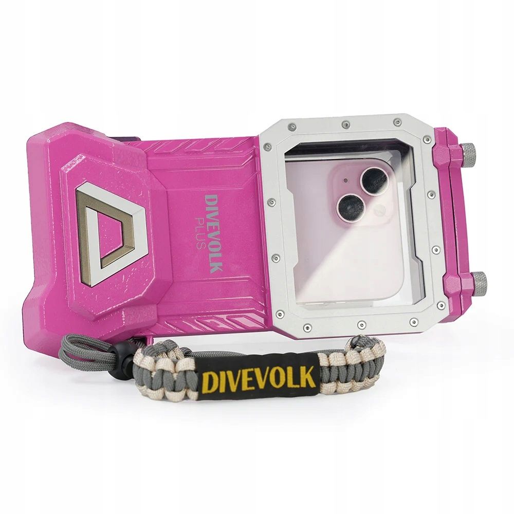 Etui wodoodporne DIVEVOLK do Apple SeaTouch 4 Max PLUS różowy