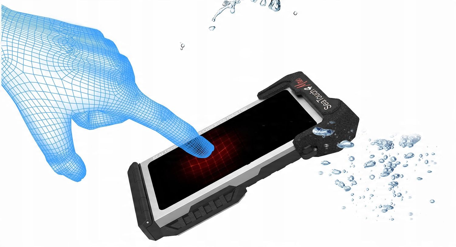 Etui wodoodporne DIVEVOLK do Apple SeaTouch 4 Max czarny