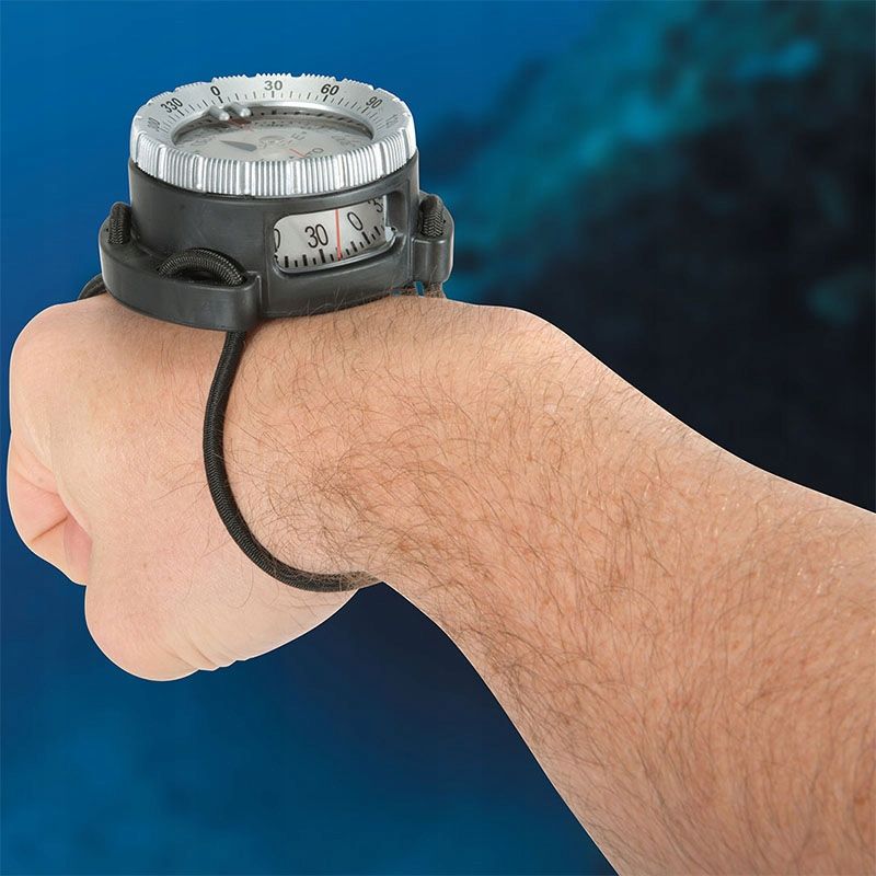 Kompas Suunto SK-8 z bungee srebrny bezel