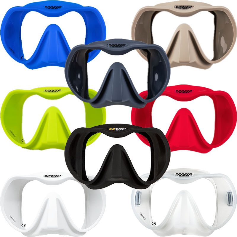 Maska XDeep RADICAL Frameless szary silikon