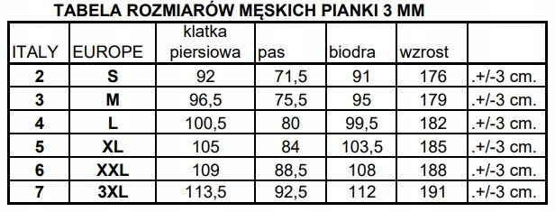 Skafander neoprenowy Mares Rover 3 mm Man rozmiar 4/L