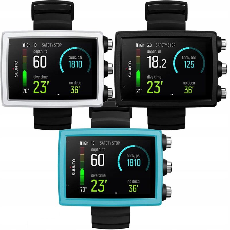 Komputer nurkowy Suunto EON Core czarny niebieska ramka