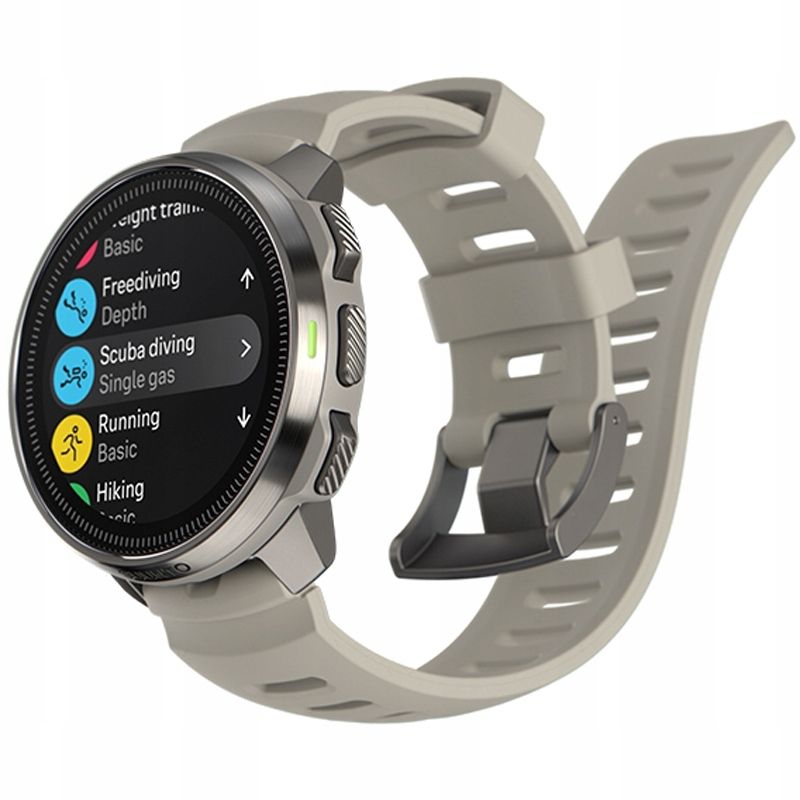 Komputer nurkowy Suunto Ocean piaskowy ze srebrną kopertą