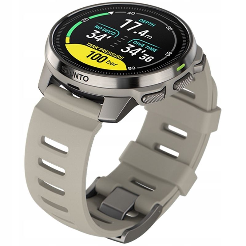 Komputer nurkowy Suunto Ocean piaskowy ze srebrną kopertą