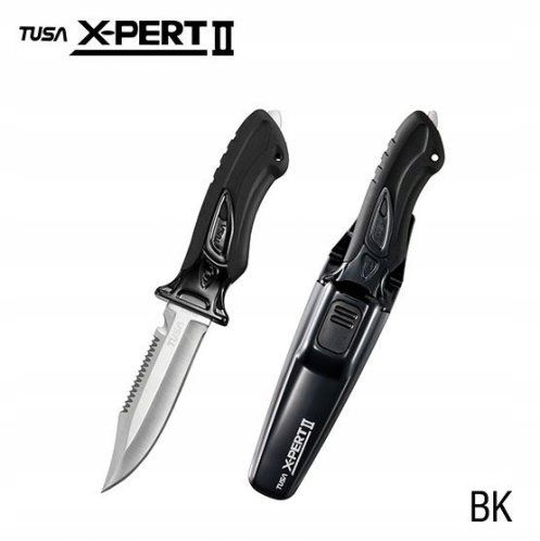 Nóż nurkowy TUSA X-PERT II FK-910 sharp tip czarny