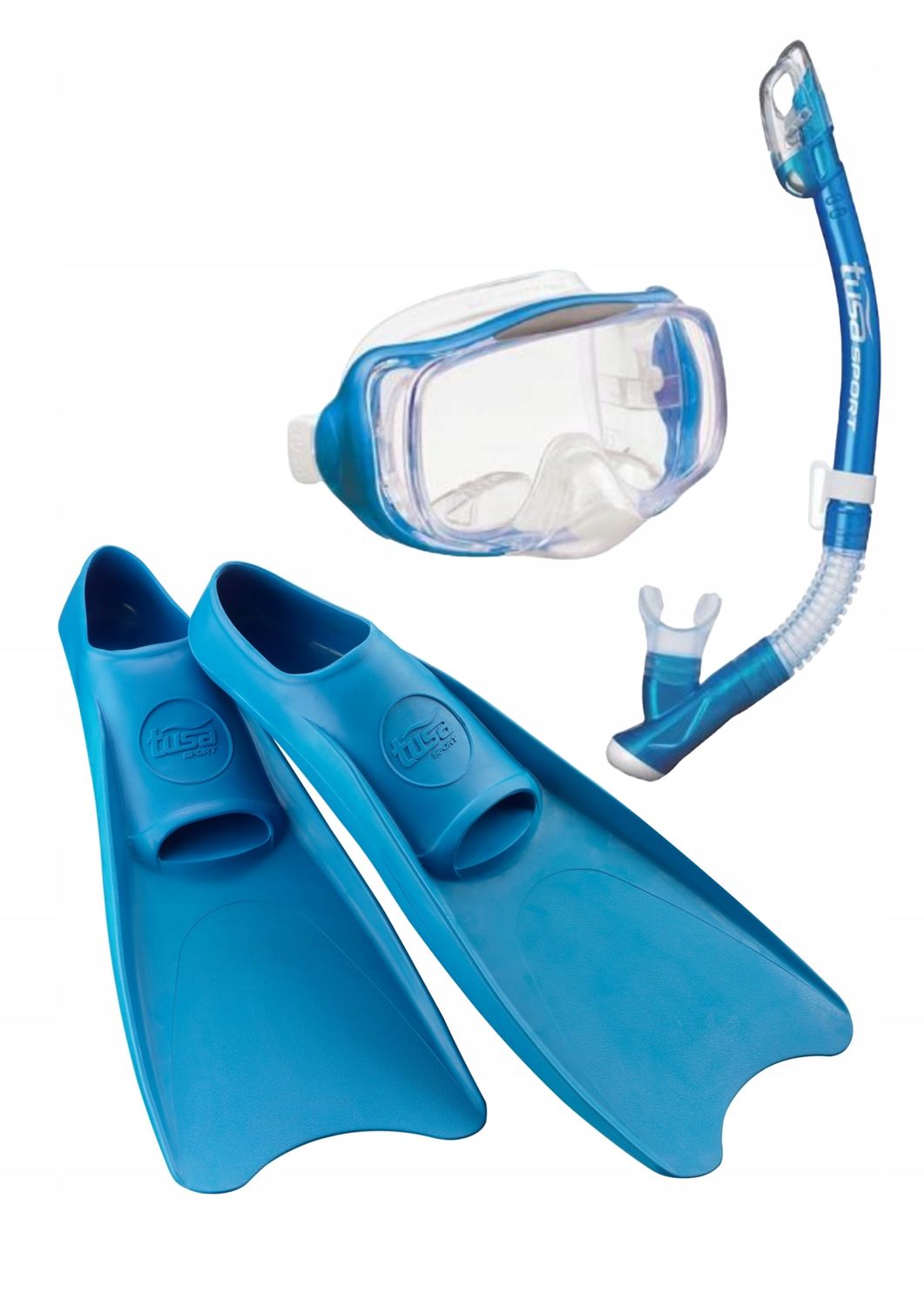 Zestaw Maska+fajka+płetwy Imprex 3D/UF1202 niebieski rozmiar L (42-44)
