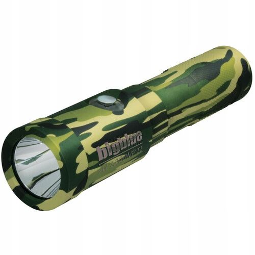Latarka nurkowa Big Blue AL1300NP-CBL CAMO 1300Lm 10 stopni zielona