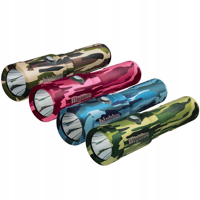 Latarka nurkowa Big Blue AL1300NP-CBL CAMO 1300Lm 10 stopni zielona