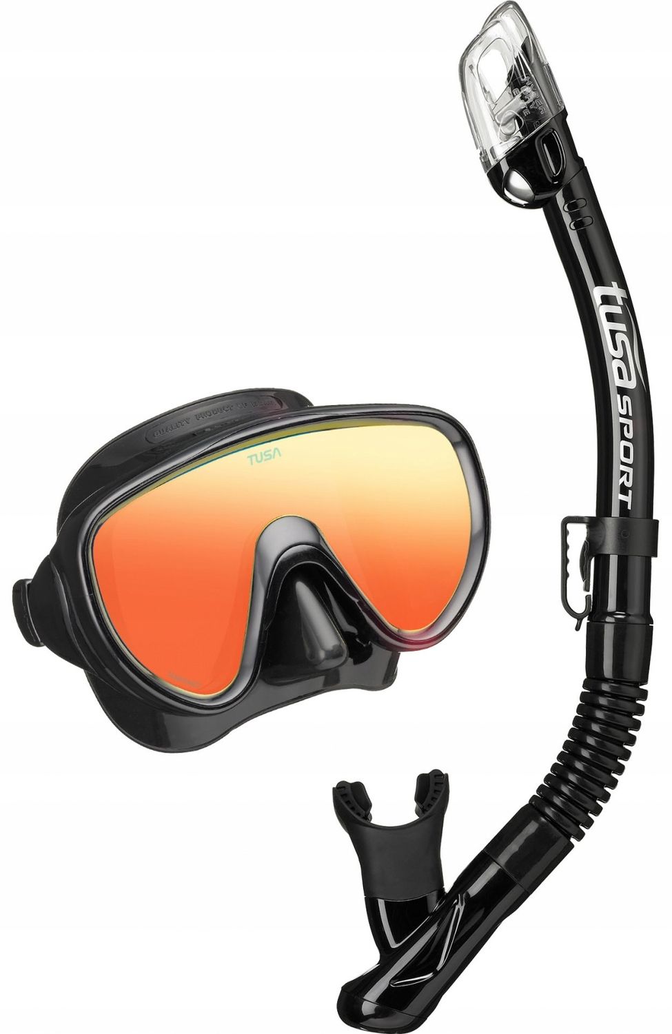 TUSA maska+fajka+płetwy Serene mirror/UF1202 czarny rozmiar S/38-40