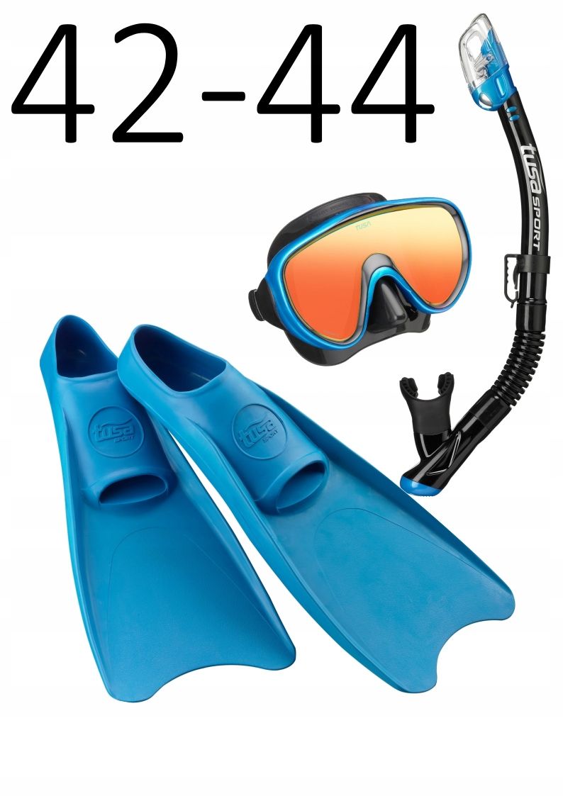 Zestaw TUSA Serene Mirror maska+fajka+płetwy UF1202 rozmiar 42-44 niebieski
