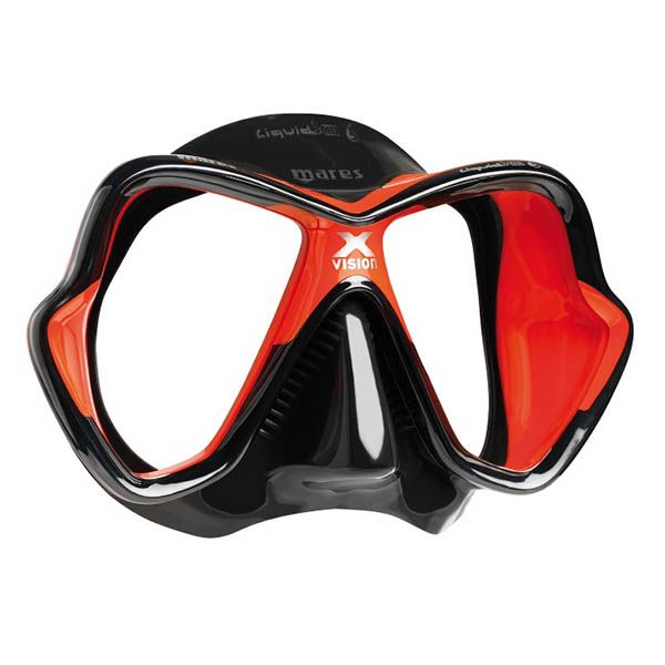 Maska Mares X-Vision Ultra Liquid Skin kolor czarno-czerwony