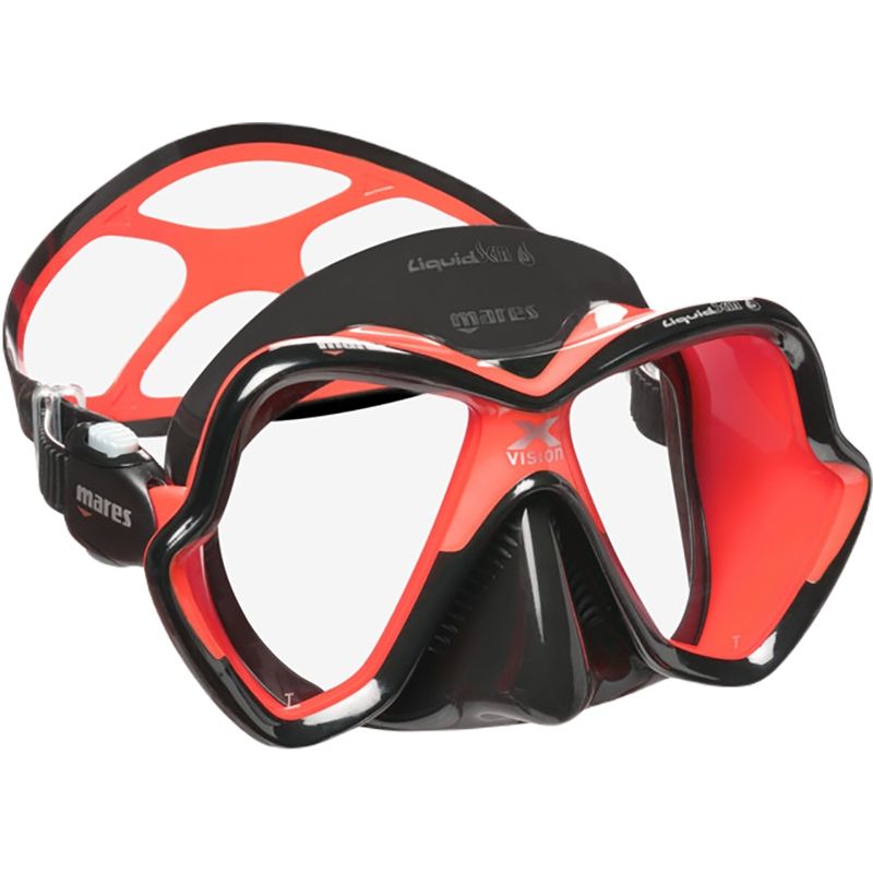Maska Mares X-Vision Ultra Liquid Skin kolor czarno-czerwony
