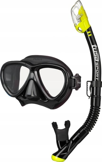 Zestaw TUSA Maska Intega M2004 z Fajką USP250 czarno-żółty