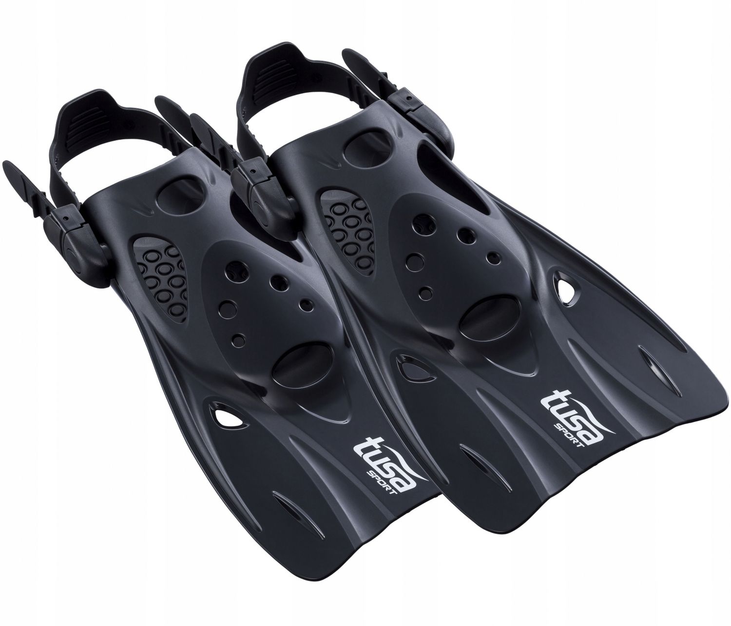 TUSA Maska,Fajka Powerview Mirror+Płetwy UF0103 rozm.42-49 czarno-niebieski