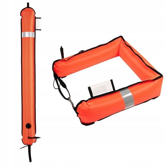 Bojka dekompresyjna xDeep 140 cm zamknięta orange