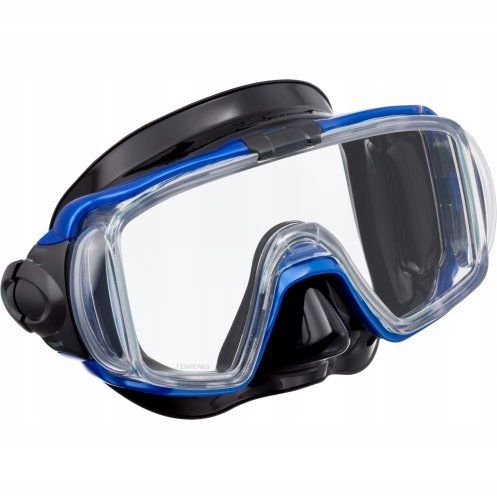 Maska TUSA VISIO TRI-EX UM-31 do snorkelingu czarno-niebieska