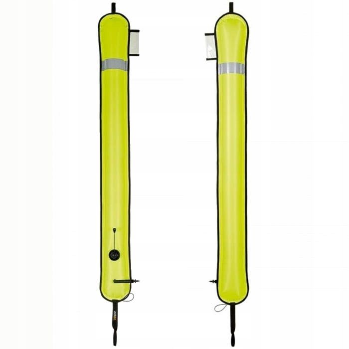Bojka dekompresyjna XDeep 140 cm zamknięta żółta