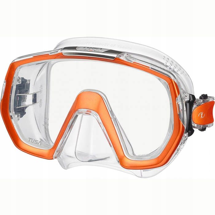Maska Tusa Freedom Elite M-1003 EO przezroczysto-pomarańczowa