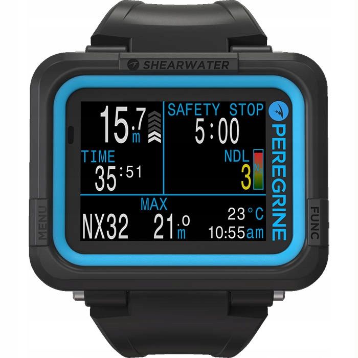 Komputer nurkowy Shearwater Peregrine ADVENTURES kolor szary